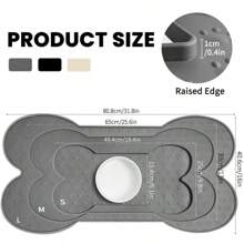 Pet Feeding Mat Silicone Dog Food Mat Anti-Slip And Waterproof Dog Bowl Mat, Thickened Dog And Cat Mat For Food And Water