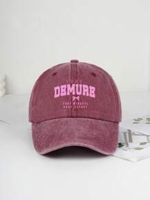 1pc Retro Y2K Style Bow Letter Print Baseball Cap, Suitable For Casual Outdoor Activities And Holiday Gifts, Spring/Summer - A - View 6