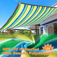 1pc High-Density Breathable Sun Shade Net - Plastic Outdoor Shading Fabric For Patio, Picnic, Carport, Garden, Balcony, And Corridor Cooling Canopy