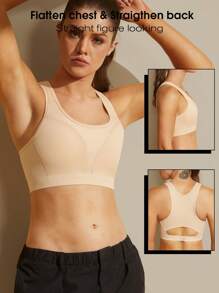 1pc Women Chest Binder, Flattering Trans/Transgender FTM Vest Top Tank, Adjustable Seamless Chest Compression Shapewear For Large Bust