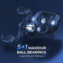 KastKing Centron Lite Casting Rod And Reel Combo, IM6 Graphite 2Pc Blanks, Stainless Steel Guides With Ceramic Rings, Contoured EVA Handles & Fighting Butt, Split Or Full Rear Handle Design, 10 Models - Màu be - Xem 9