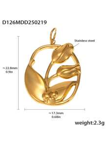 1pc Unique Stainless Steel DIY Pendant, Multiple Designs Available, Suitable As A Creative Gift For Friends