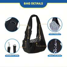 Portador de bolso de transporte para mascotas, gran capacidad portátil - Correa ajustable para un viaje fácil y transporte cómodo, bolso de transporte suave para mascotas, bolso de viaje para perros y gatos para exteriores, portador de perros, portador de gatos, compañero de viaje para cachorros, gatitos y animales pequeños, regalo de Navidad