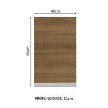 MADESA Alacena Gabinete Superior Cocina Glamy 40 Cm 1 Puerta Marrón - Marrón - Ver 3