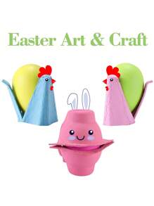 5 Egg Trays Can Be Paired With 6 Eggs. Reusable Egg Storage Box, Colorful Storage Box, Can Hold Up To Six Egg Containers, Cardboard, Egg Storage, Mother's Day Gifts, Father's Day Gifts, Wedding Supplies, Party Supplies. DIY - Multicolor - View 5