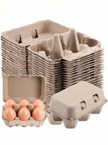 5 Egg Trays Can Be Paired With 6 Eggs. Reusable Egg Storage Box, Colorful Storage Box, Can Hold Up To Six Egg Containers, Cardboard, Egg Storage, Mother's Day Gifts, Father's Day Gifts, Wedding Supplies, Party Supplies. DIY - Multicolor - View 6