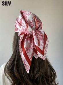 1 Nowość Modne 70cm Damskie Satynowe Uniwersalne Akcesoria Do Codziennego Użytku, Odpowiednie Na Wszystkie Pory Roku, Bandanatop Jedwabna Chustka Jedwabna Bandana,