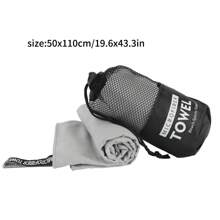 1 pezzo Asciugamano da viaggio e sport in microfibra, compatto, leggero, altamente assorbente, adatto per escursioni, yoga, allenamento, backpacking, palestra