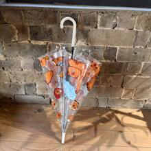 Clear Umbrella Auto Open Dome Umbrella Windproof Umbrella With J Hook Handle - Multicolor - View 6