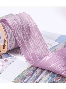 1 pieza Diadema con lazo de cinta de seda crujiente perlada, accesorio para el cabello DIY, caja de regalo, material de costura y manualidades para sombreros, bodas, cortinas - Multicolor - Ver 18