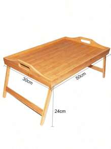 Mesa de Servicio Plegable de bambú - Camel - Ver 2