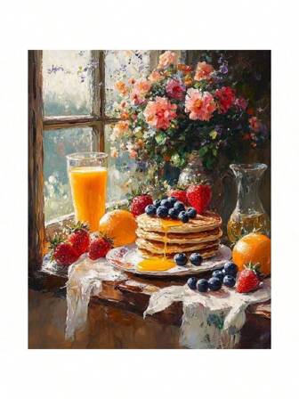 1/2/3pcs Cake Painting By Numbers For Adults Kits Coloring By Numbers For Starter Kit Home Decors 40x50cm/16x20inch Without Frame