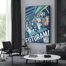 1 tấm áp phích nghệ thuật treo tường không khung Pop F. Futurama B-Bender Anime tự làm áp phích quán cà phê trang trí nhà cửa khung tùy chọn - Nhiều màu - Xem 41