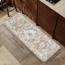 1pc Creative Multicolor Bohemian Printed Doormat, Soft Anti-Slip Water Absorbent Machine Washable Rectangular Low Pile Rug For Living Room, Bedroom, Kitchen, Laundry - Multicolor - View 5