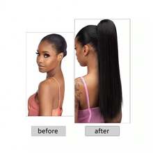 Realistic Straight Ponytail Wig, Long Fluffy Wig For Daily Wear, Party, Date, Cosplay Hair Ties Ponytail Holders Hair Elastics Hair Rubber Bands Scrunchies Hair Rope Elastic Hair Tie, Hair Bobbles