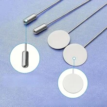 10pcs Flat Round Pins & Brooches, Multi-Purpose Craft & Sewing Supplies Suitable For DIY Jewelry, Clothing And Decorations