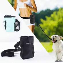 1 pieza Bolsa de almacenamiento de aperitivos para mascotas para exteriores, Bolsa de cintura para golosinas de gato/perro, Bolsa para golosinas de perro, Bolsa para pasear al perro