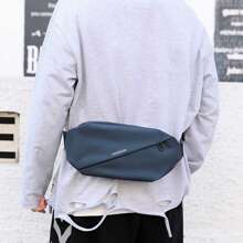 Men's High-End Capacity Lightweight Luxury Casual Crossbody Bag, Water-Resistant Shoulder Messenger Bag, Suitable For Teen Summer Casual Outdoor Athletic Or Vacation Travel Or Graduation Gifts Or Birthday Dress Accessories