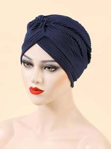 1pc Minimalist Solid Color Beanie Hat, Flattering Design For Daily Use