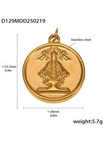 1pc Unique Stainless Steel DIY Pendant, Multiple Designs Available, Suitable As A Creative Gift For Friends
