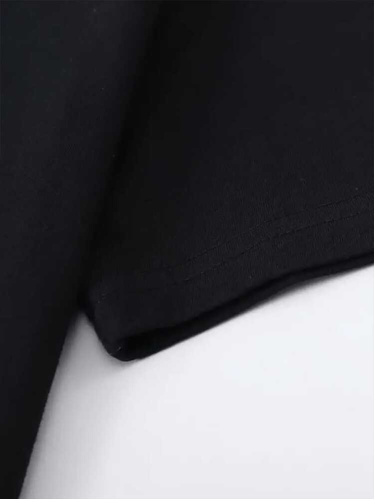 [Camiseta con Letras Gruesas] [Diseño Ligero] Camiseta Gráfica para Hombre "Scotty Doesn't Know" - Algodón Negro de Manga Corta con Letras Blancas Gruesas, Camiseta Casual de Verano, Lavable a Máquina, Camiseta para Todas las Temporadas| Camiseta con Diseño Gráfico Atrevido| Camiseta de algodón - Negro - Añade 5