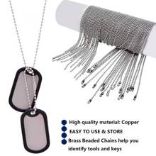 5m/Lot Gold Black Bronze Silvery Color Metal Ball Bead Chains 1.2-4mm For DIY Necklaces Jewelry Making Findings Accessories - Multicolor - View 4