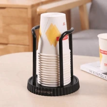 1 件简易纸杯架家用一次性杯子收纳架多功能桌面咖啡茶杯收纳架，杯子分配器促销