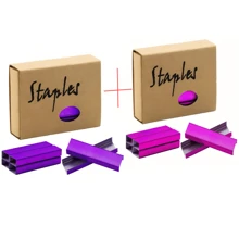 1 Box Colorful Staples - Made Of Metal Material, General Office Staples, File Staples, Used For Binding Books And Office Documents And Invoices - Multicolor - View 13