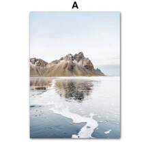 1 件海龟海马珊瑚动物墙面艺术帆布画海报印刷品墙壁适用于客厅家居装饰无框架 - 彩色 - 查看 31