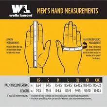 nuevoWells Lamont HydraHyde - Guantes de trabajo híbridos de palma de piel resistentes al agua, talla XXL 3241XX, gris - gris - Ver 7