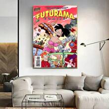 1 tấm áp phích nghệ thuật treo tường không khung Pop F. Futurama B-Bender Anime tự làm áp phích quán cà phê trang trí nhà cửa khung tùy chọn - Nhiều màu - Xem 8