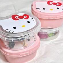 Sanrio Süße  Aufbewahrungsbox mit Fächern, multifunktionaler Schreibtisch Organizer, Haargummi, Snackbox, luftdichte Lebensmittelaufbewahrungsbox für Küche, Kühlschrank