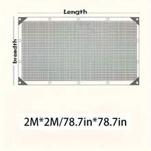 1pc High-Density Breathable Sun Shade Net - Plastic Outdoor Shading Fabric For Patio, Picnic, Carport, Garden, Balcony, And Corridor Cooling Canopy