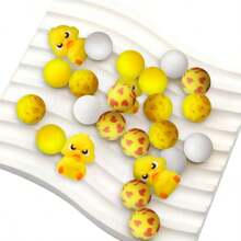 30 יחידות סט חרוזי סיליקון בעלי חיים מקסים - ערכת יצירה עשה זאת בעצמך - מתאים לתכשיטים, מחזיקי מפתחות ועיצוב הבית - מושלם לשרשראות, צמידים ונעלי קסמי - סט חיות כועס תלת מימד - ראה 3