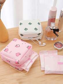 1pc Sanitary Pad Travel Storage Bag, Home Sanitary Pad Storage Box, Student Back To School Sanitary Pad Storage Bag, Large Capacity Sanitary Pad Student Storage Bag, Mini Sanitary Pad Storage Bag, Sanitary Pad Storage Organizer Box, Ladies Menstrual Products