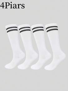 16pcs/12pcs/8pcs/4pcs/1 Pair Kids Football Basketball Running Cycling Training Socks, Girls Long Tube Socks, Boys Moisture Wicking Breathable Sports Socks - Multicolor - View 14