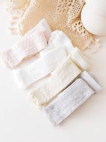 4 Pieces Newborn Baby Girl's Summer Mesh Tights – Soft, Cool & Skin-Friendly Toddler Baby Girl's Mesh Tights – Soft, Elastic & Cooling For Summer Days