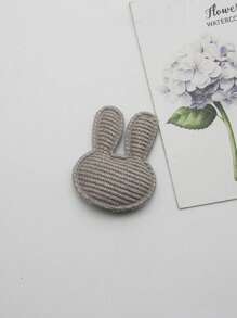 6/30 件复活节卡通兔子形状布料补丁，混合颜色，布料修补补丁适用于 DIY 服装、帽子、配饰和工艺缝纫用品 - 彩色 - 查看 3