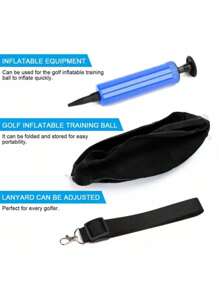 1pc Golf Swing Plane Training Ball With Air Pump - Multicolor - View 7