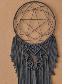 1 pièce Macramé lune et étoile, Attrape-rêves pentagon, Macramé moderne, Décoration murale pour la maison, Cadeau pour mère sorcière, Attrape-rêves en fil, Cadeaux pour elle