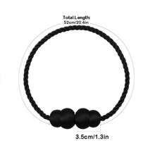 2 件强力磁性窗帘绑带，手工编织侧绳窗帘绑带，独特优雅的装饰窗帘架，适用于家庭、办公室和户外窗户