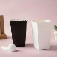 Boîte à pop-corn, mini boîte à pop-corn en papier, boîte en carton pour pop-corn pour fête, sac à pop-corn, bonbons et collations, support à pop-corn pour décoration d'anniversaire et de mariage