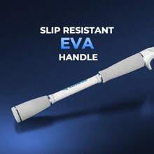 KastKing Centron Lite Casting Rod And Reel Combo, IM6 Graphite 2Pc Blanks, Stainless Steel Guides With Ceramic Rings, Contoured EVA Handles & Fighting Butt, Split Or Full Rear Handle Design, 10 Models - Màu be - Xem 6