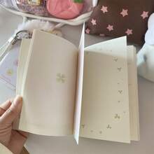 Aesthetic Lucky Clover A6 Handbook Student Plan Notebook Small Notebook Portable Diary
