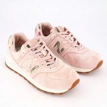 New Balance  WL574WOR - Dust pink White - View 2