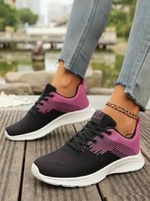 Breathable Comfortable Casual Fashion Lightweight Sports Shoes For Teenagers - Black - View 2