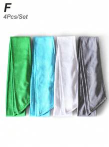 4 Stücke/1 Stück Herren/Damen Outdoor-Sport Radfahren Stirnband mit Knoten, mehrfarbige lange Streamer Haarschmuck für Laufen & Training