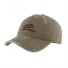 1pc Women's Embroidered Distressed Washed Baseball Cap, Fashion Casual Streetwear Sun Hat Suitable For Daily Wear And Outdoor