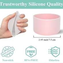 3 miếng silicon bảo vệ cho cốc 40oz 30oz có tay cầm và cốc IceFlow 20oz 30oz, miếng bảo vệ đáy bình nước cho phụ kiện cốc - Nhiều màu - Xem 9