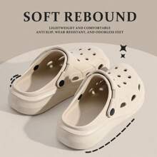 Heavy-Duty Slip-On Sandals, Women's Summer Outdoor Thick Sole Platform Beach Shoes, Anti-Skid Slippers Couples